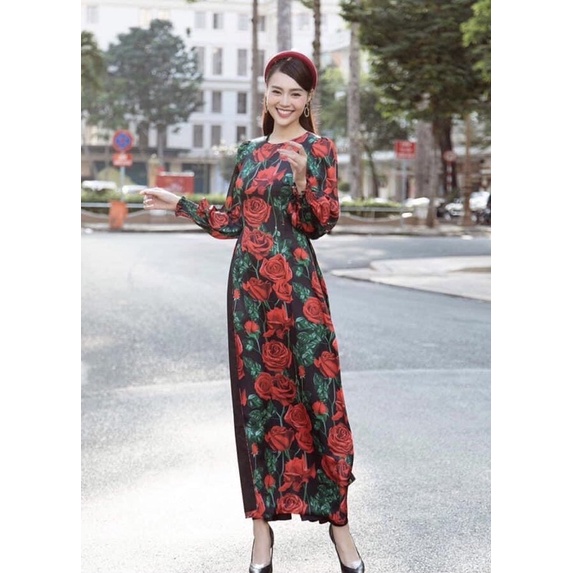 Vải tơ ánh hoa hồng
