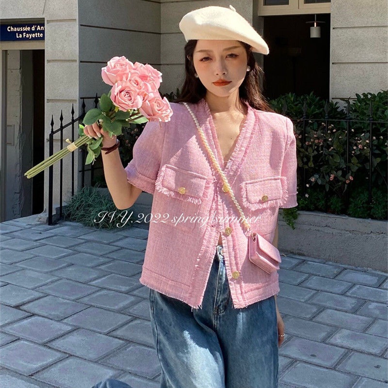 Áo Thun Tay Ngắn Cổ Tròn Màu Trơn Phong Cách Hàn Quốc Thời Trang Cho Nữ