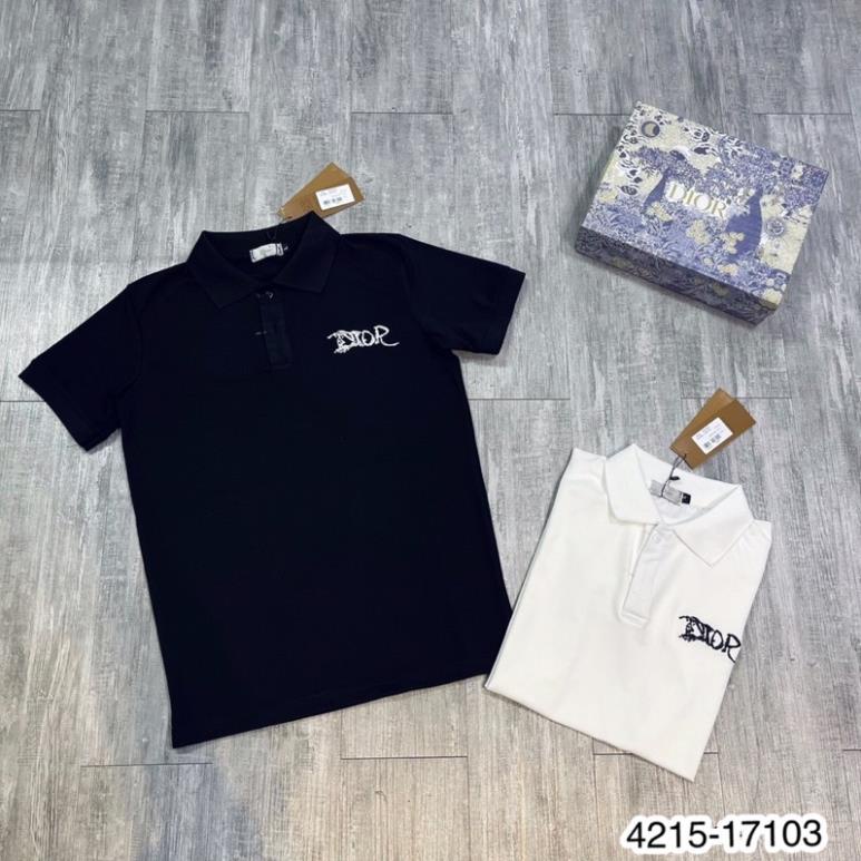 [freeship] Áo polo nam nữ - Áo thun cộc tay có cổ thêu chữ nổi bật cho nam