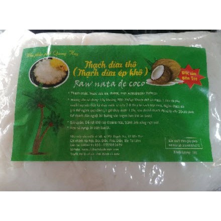 1KG ( Loại 1)Thạch Dừa Thô Dạng Viên Kèm Hương Liệu