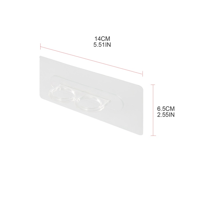 Set 2 Móc Treo Đồ Gắn Tường Nhà Tắm / Nhà Bếp Thiết Kế Hai Lỗ Sáng Tạo Dễ Lắp Đặt