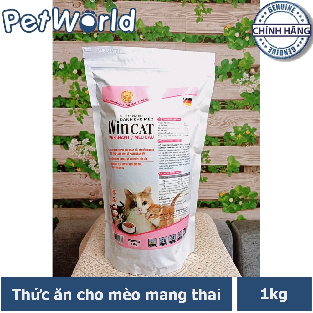 Thức ăn cho mèo bầu & nuôi con WinCat 1kg ( vị cá)