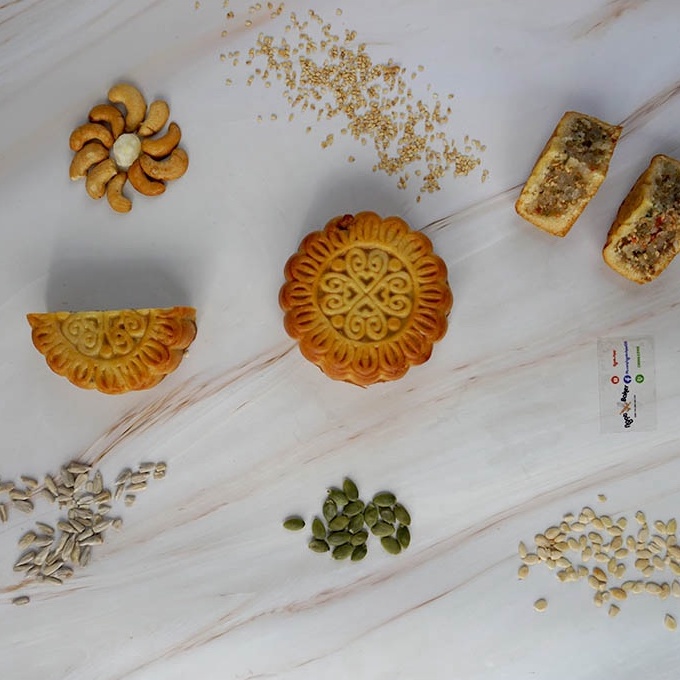 sét nguyên liệu làm nhân bánh Trung thu loại 1kg thật dễ dàng, đầy đủ, làm được 10 chiếc bánh thập cẩm, thơm ngon, combo