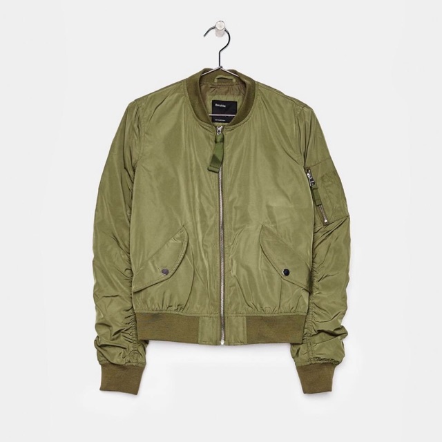 Áo khoác bomber auth bsk side xs màu đen và rêu