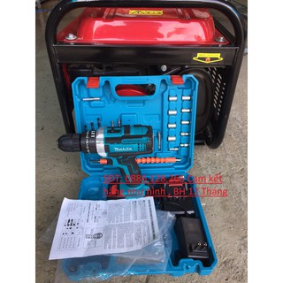 Máy khoan pin 36V Makita 3 chức năng có búa - Tặng kèm 24 chi tiết gồm các mũi khoan + Mũi bắt vít