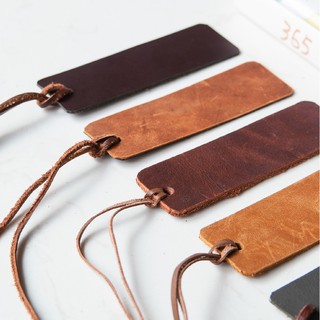 Bookmark Thẻ đánh dấu trang sách Da bò tự nhiên Square-basic