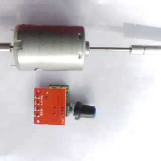 Combo động cơ quạt 12v + mạch điều tóc 5A