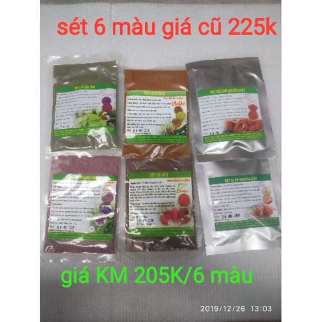 Sét 6 màu tự nhiên