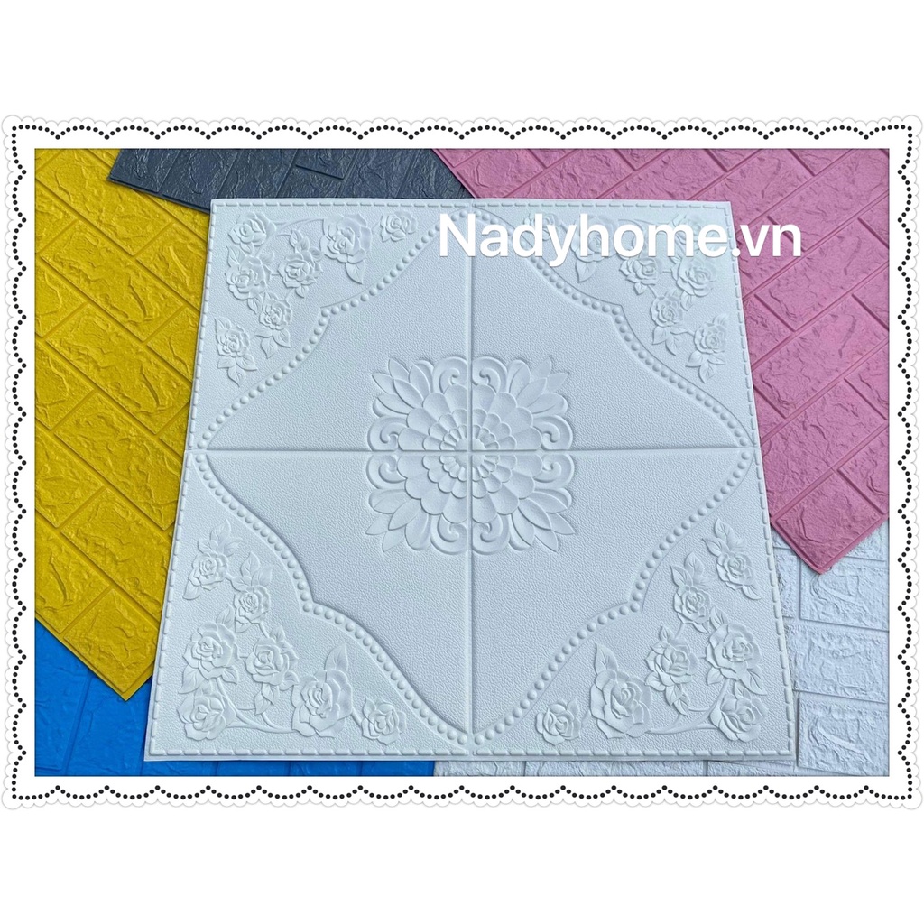 Xốp Dán Tường 3D cao Cấp Hoa Văn Bê Tông Nhám. Dày nhất thị trường.