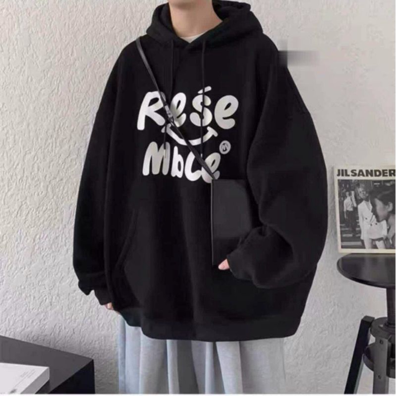 Áo khoác nỉ bông form rộng nón to chùm đầu,mẫu áo hoodie ulzzang khoá zip in chữ phối màu unisex nam nữ mẫu thu dông mới