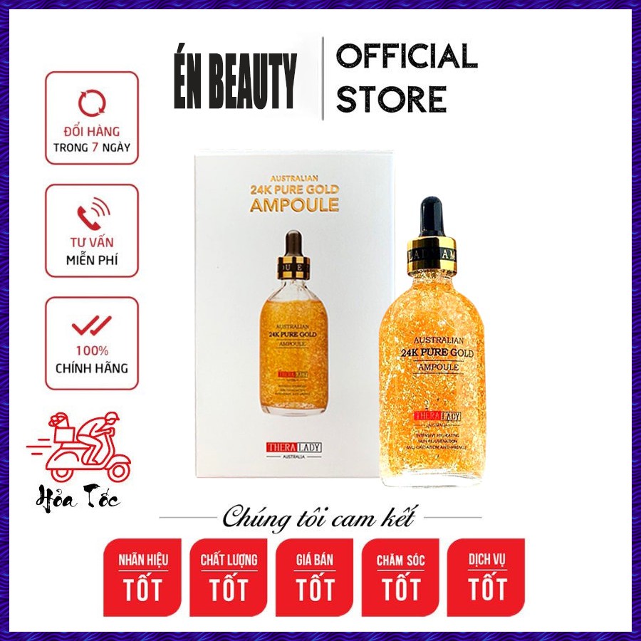 Serum Tinh Chất Vàng 24K The Therapy - Serum Sáng Da Chống Lão Hóa 100ml