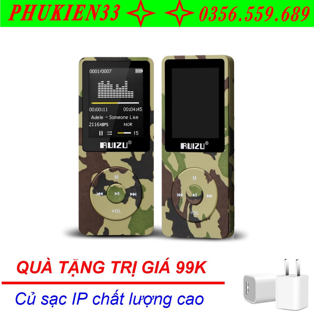 (Quà tặng 99k) Máy nghe nhạc chất lượng cao Ruizu X02,hàng chuẩn giá đẹp