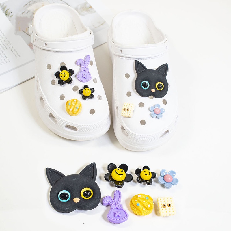 Phụ Kiện Khóa Giày Crocs Jibbitz Hoạt Hình 3D Bằng Nhựa Resin