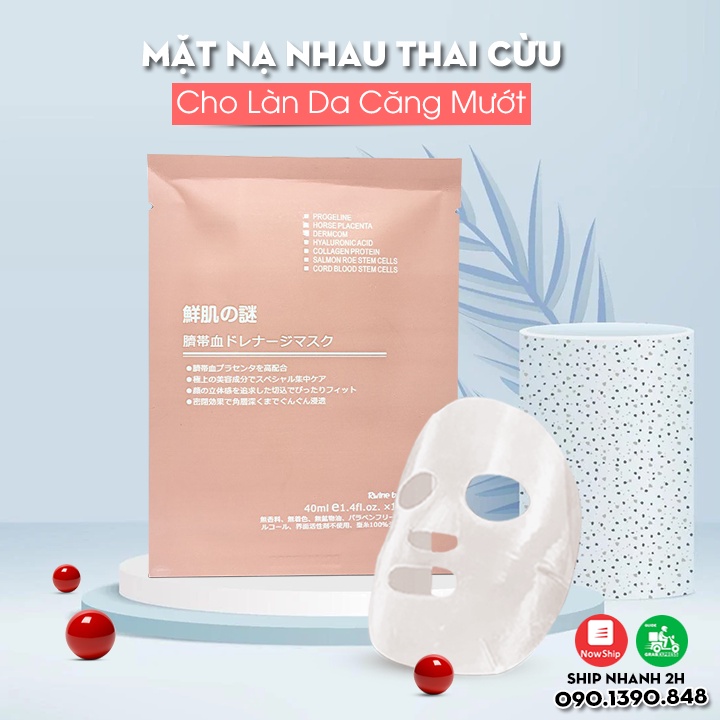 [Chính Hãng Nhật] Mặt Nạ Nhau Thai Cừu Rwine Beauty Stem Cell Placenta – Dòng Sản Phẩm Giúp Nuôi Dưỡng Làn Da Sáng Khỏe