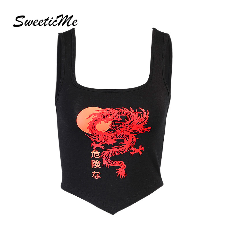 Áo Ba Lỗ Cổ Chữ V In Họa Tiết Gợi Cảm Cho Nữ 2021