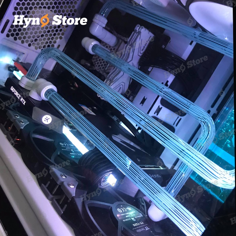 Ống cứng Acrylic Bykski OD14 sọc trắng Tản nhiệt nước custom - Hyno Store