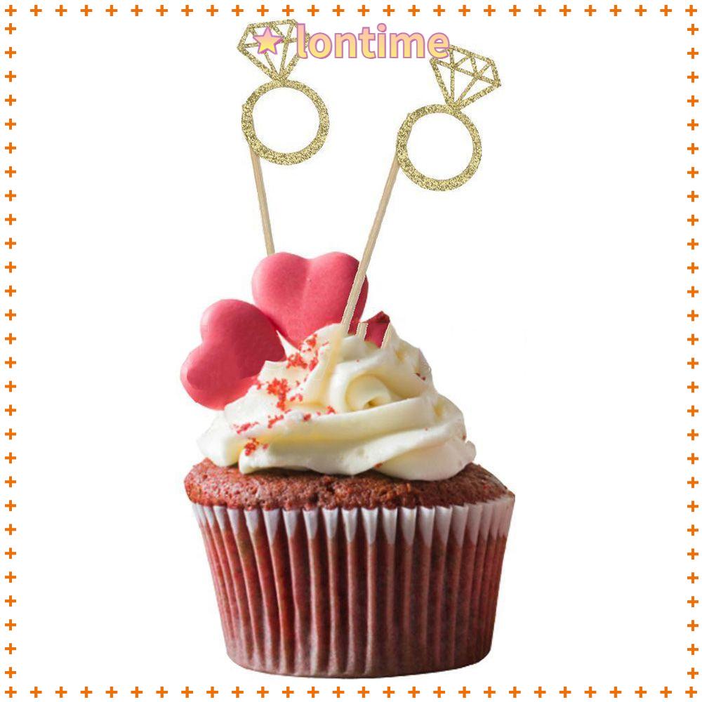 20 Que Cắm Trang Trí Bánh Đính Đá Lấp Lánh