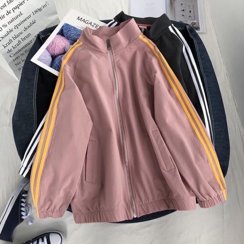 Áo gió thể thao- Áo khoác Nam Nữ 3 sọc - Áo khoác nữ thể thao cao cấp | BigBuy360 - bigbuy360.vn