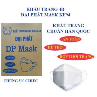 THÙNG 300 KHẨU TRANG  4D KF94 ĐẠI PHÁT MASK KHÁNG KHUẨN hàng nội địa .