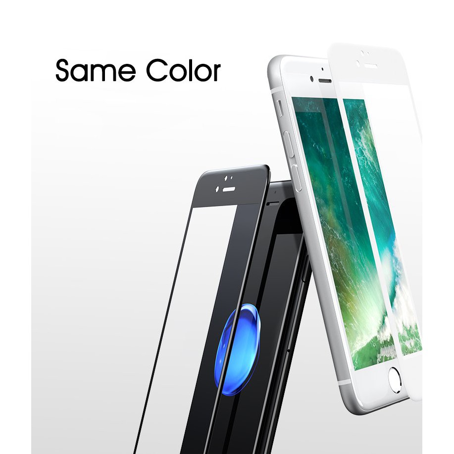 [Full Keo Tốt] Kính Cường Lực iPhone 7 Plus/ 8 Plus 5D FULL Viền Màu Cứng