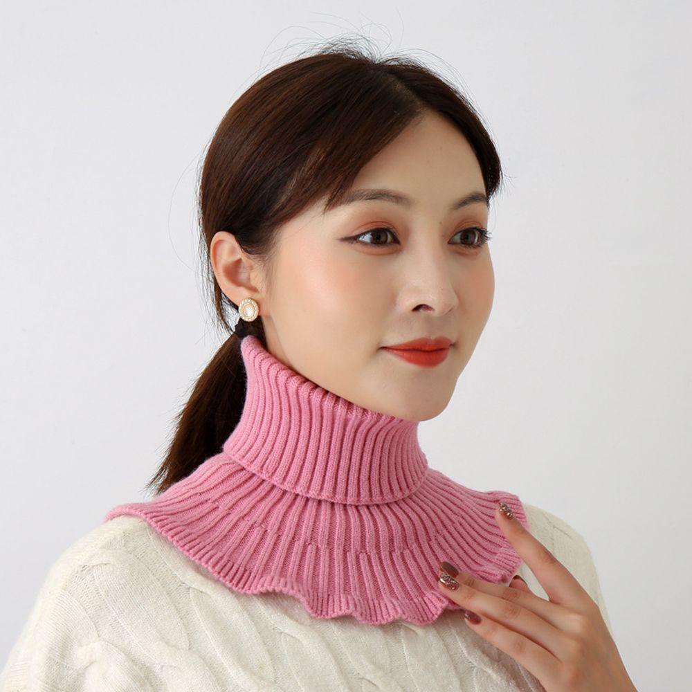 Cổ Áo Giả Dệt Kim Chống Gió Có Thể Tháo Rời Thời Trang