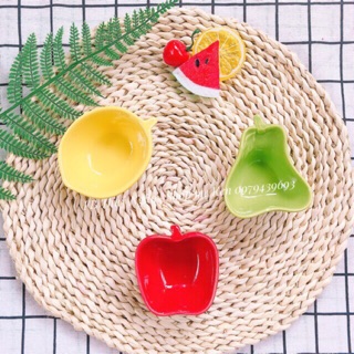 Bát sứ các màu hình táo,lê,chanh