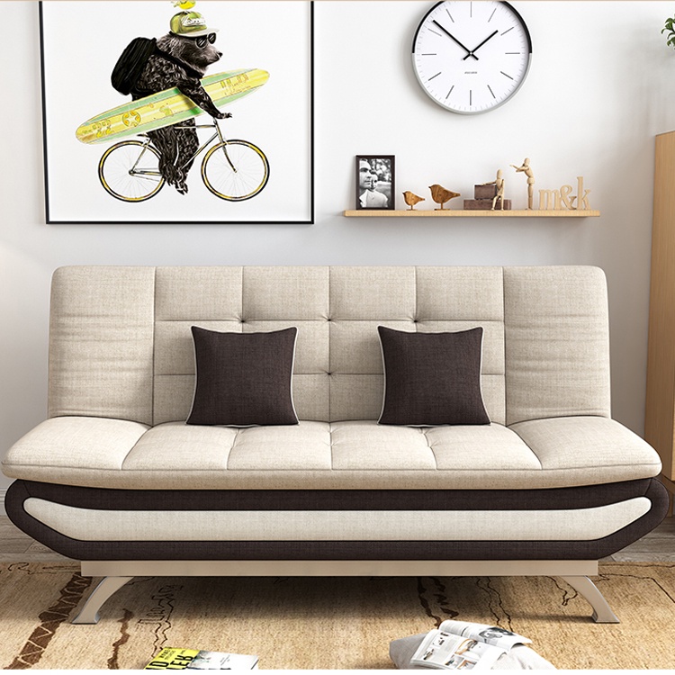 Ghế Sofa Giường thông minh cao cấp đa năng gấp xếp gọn phòng khách phòng ngủ khung thép dát gỗ tự nhiên có 2 kích thước