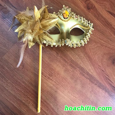 Mặt Nạ Mẫu Ren Bông Tay Cầm Dự Tiệc Hóa Trang Halloween