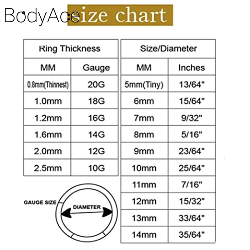 1 Khuyên Mũi Tròn 6/7/8/9/10mm Bằng Thép Không Gỉ