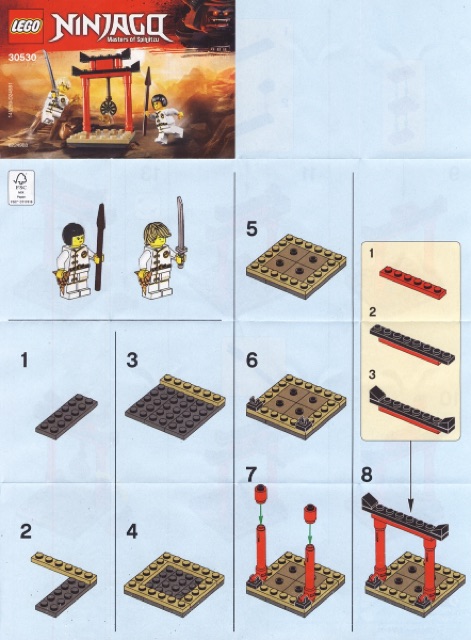 Lego Ninjago 30530 - WU-CRU Target Training polybag - Bộ xếp hình Lego Huấn luyện mục tiêu của sư phụ Wu