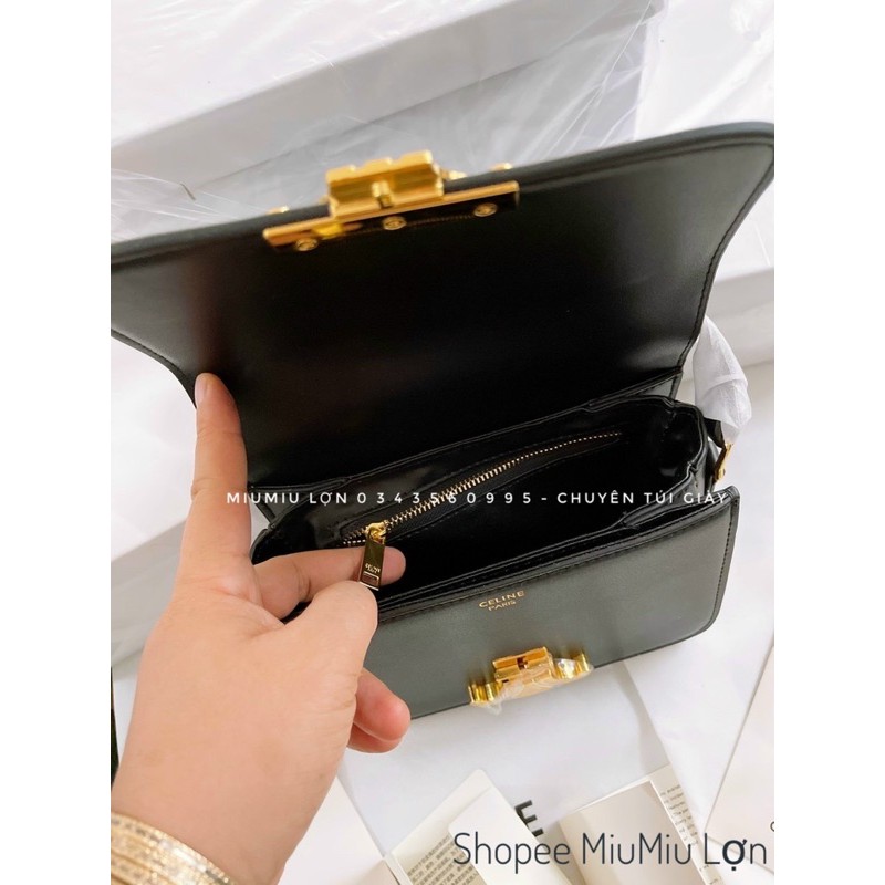 TÚI CE.Li.Ne VUÔNG DA TRƠN KHOÁ X   IB TRƯỚC