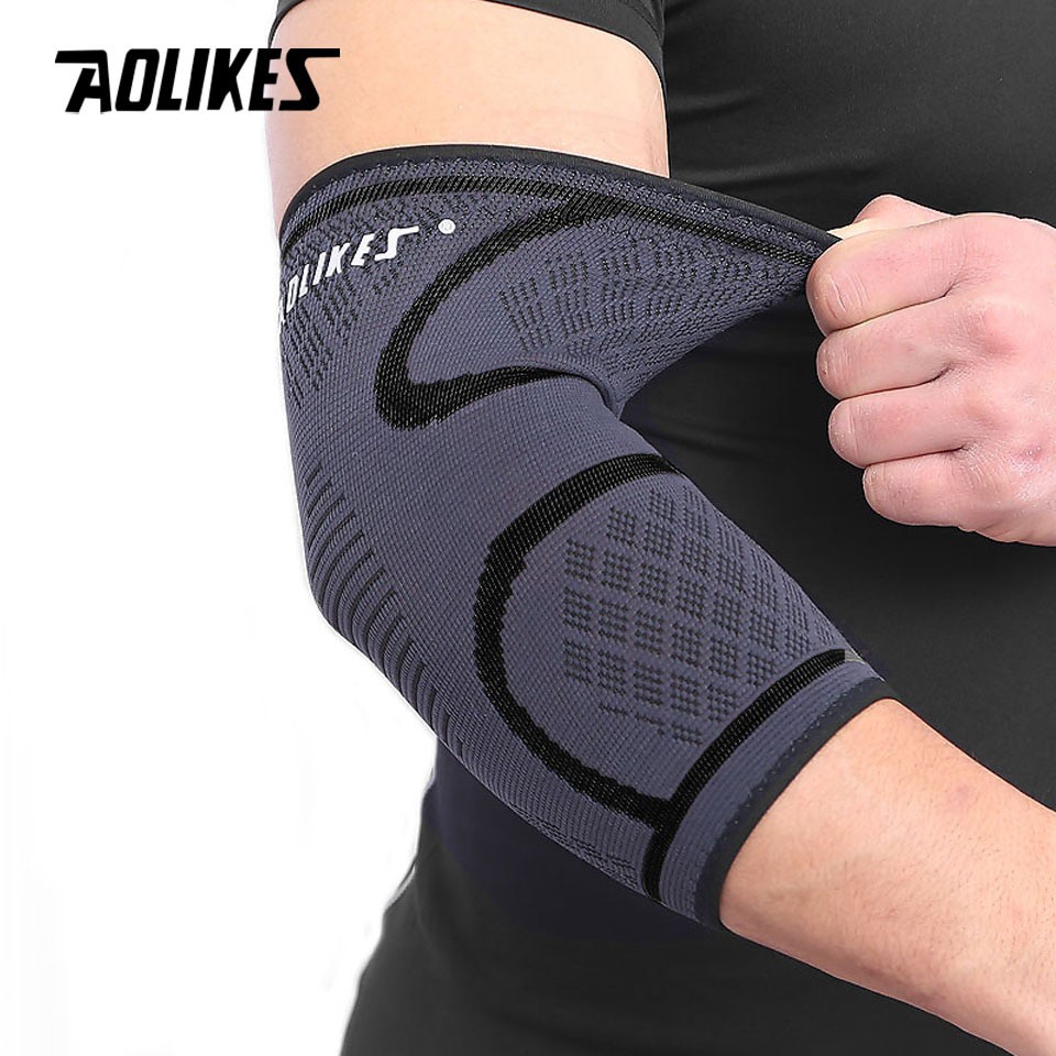 Băng bảo vệ khuỷu tay AOLIKES A-7547 co dãn đàn hồi sport elbow support