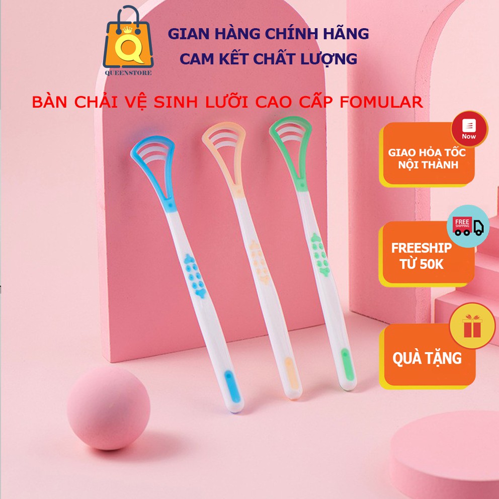 Bàn Chải Lưỡi Cao Cấp Formulas Silicon Y Tế An Toàn Ngừa Sâu Răng Hôi Miệng Phù Hợp Mọi Đối Tượng - QueenStore