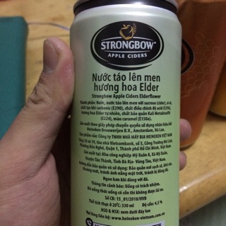 |Date 10.2020| 4 Lon StrongBow Cider ElderFlower 330ml