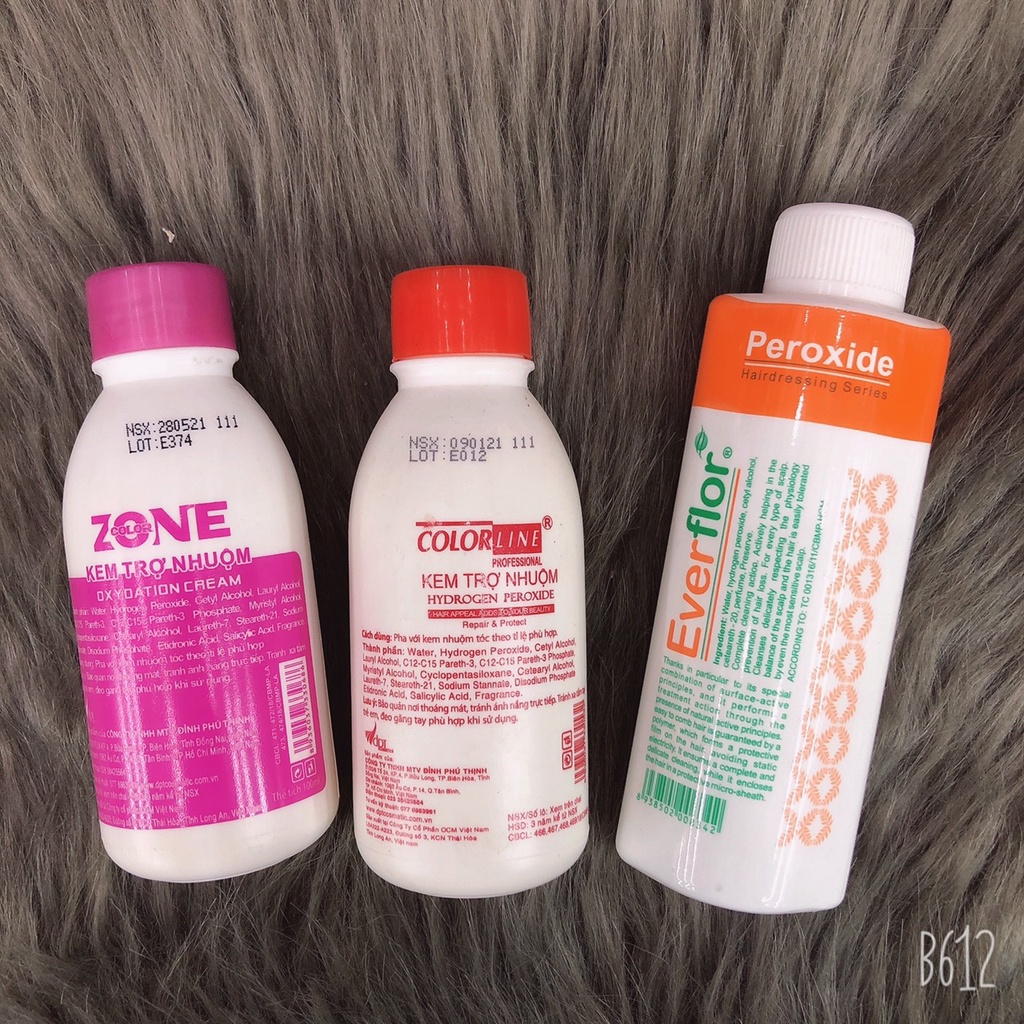 Kem Oxy trợ nhuộm 6% 9% và 12% pha màu nhuộm tóc tại nhà 100ml