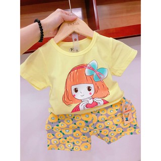 Bộ xuất hàn cotton bé trai bé gái size 8-25kg