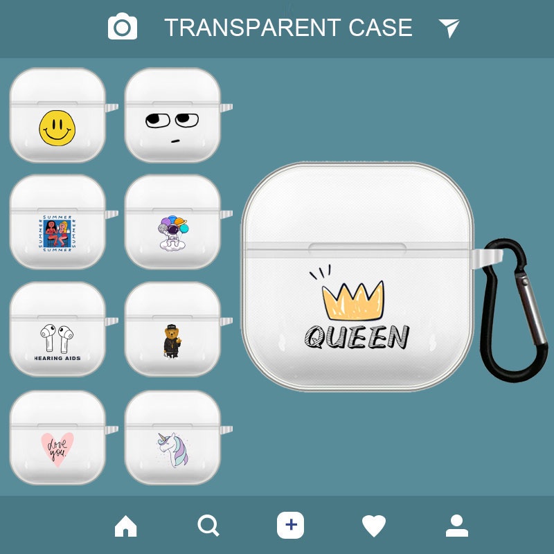Vỏ ốp case bảo vệ bao đựng Lenovo LP40 LP40S Pro TWS tai nghe không dây bluetooth cute cartoon silicon chống va đập