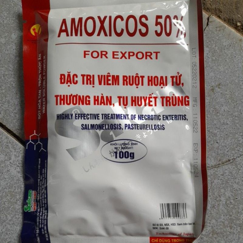 Amox 50% amox 500 thú y việm ruột hoai tư, ho hen sựng phu đầu, phân xanh trắng, cozya, tu huyệt trùng lợn gà vịt ngan