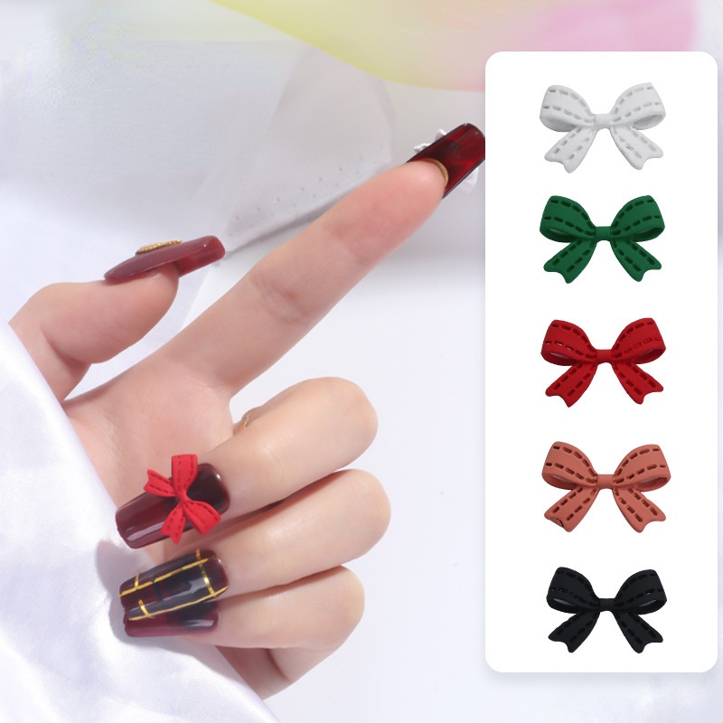 Phụ Kiện Trang Trí Móng Tay Hình Bướm Màu Vàng Và Ngọc Trai Phong Cách Hàn Quốc