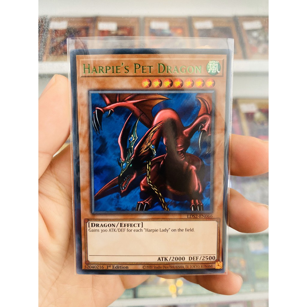 Thẻ Bài YugiOh! Mã LDS2-EN066 - Harpie's Pet Dragon - Ultra Rare (Green) - 1st Edition