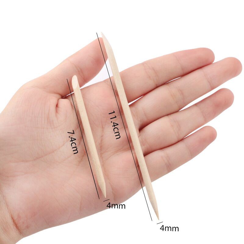 Set 50 / 100 que gỗ ROU BAO hỗ trợ làm móng chuyên dụng