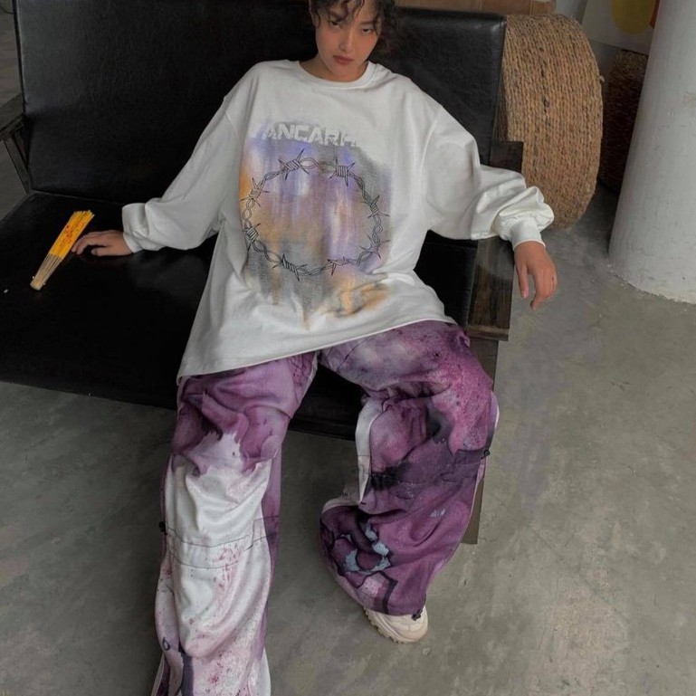 DECAO Áo pull vòng kẽm gai