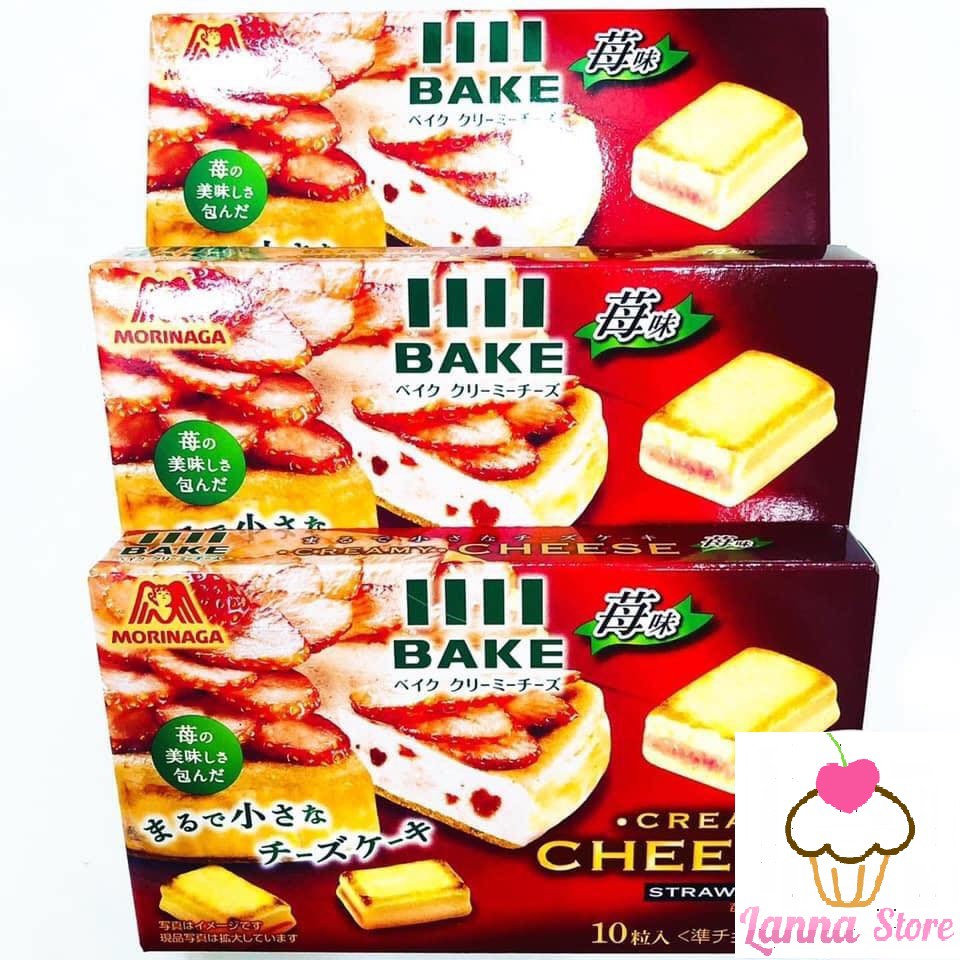 [DATE 09/2022] Bánh phô mai nướng Cheese Bake Morinaga Nhật Bản hộp 45g