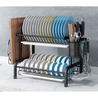 Kệ bát 2 Tầng đa năng. có khay hứng nước. móc cheo muỗm thìa. Freeship