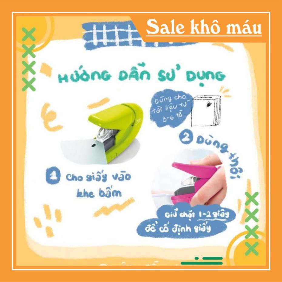 HG2810 Bấm Giấy Đa Năng Không Dùng Ghim Plus Nhật Bản