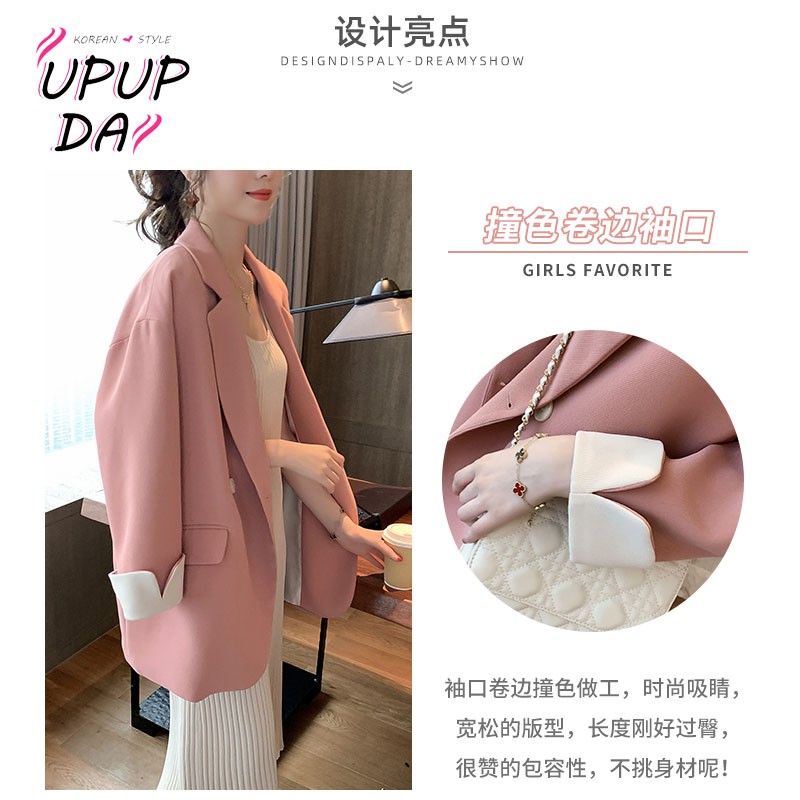 Áo Khoác Blazer Thời Trang Thanh Lịch Cho Nữ👗👗Áo Khoác Nữ Kiểu Dáng Trẻ Trung Năng Động📣📣Áo Khoác Vest Dáng Rộng Phối Hai Hàng Nút Thời Trang Xuân Thu Hàn Quốc Cho Nữ | BigBuy360 - bigbuy360.vn