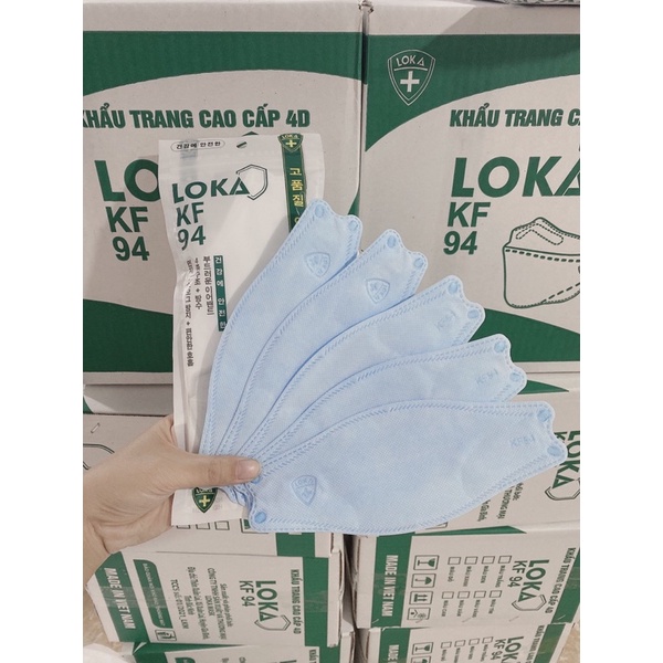 Khẩu trang KF94 Loka 4 lớp kháng khuẩn siêu hot