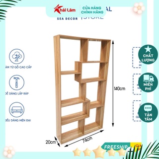 ⚡ Kệ sách gỗ treo trường, để sàn đa tầng giá gỗ màu vân gỗ đa năng bền chắc