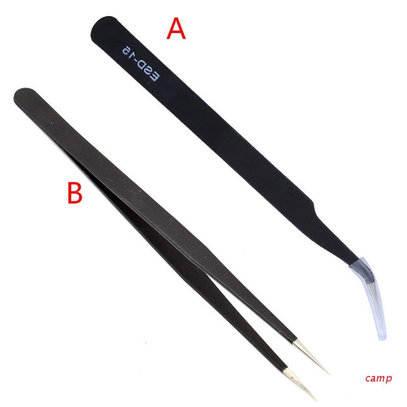 Nhíp cong làm từ thép cacbon màu đen có độ chính xác cao Esd-15 / Esd-14