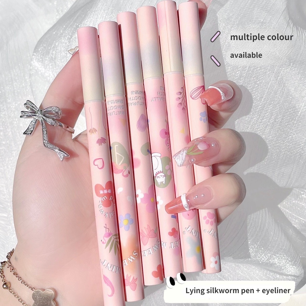 Sweet mint Bút Kẻ Mắt Dạng Lỏng Làm Sáng Và Phác Thảo Nhanh Chống Thấm Nước Không Lem Màu Bạc Hà 2022 MM